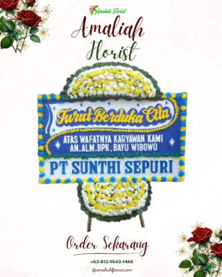 Papan Bunga Duka di Cakranegara